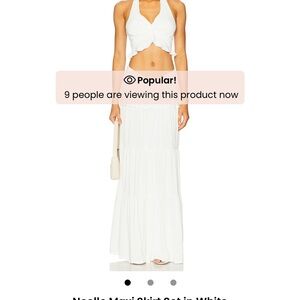REVOLVE - MORE TO COME 
Chic White Maxi Skirt and top